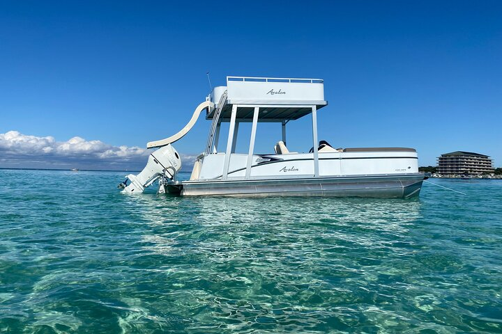 Destin- Private Chartered Slide Pontoon Boat-Up to 6 Guests  - Photo 1 of 11